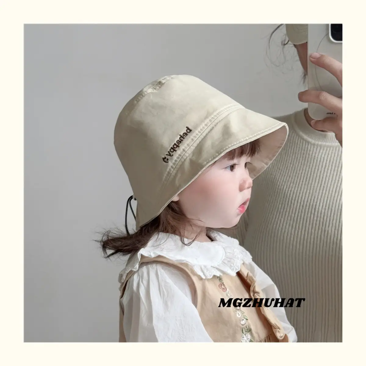 Brown Cotton Sunshade Hat for Boys Spring Autumn — feature 2
