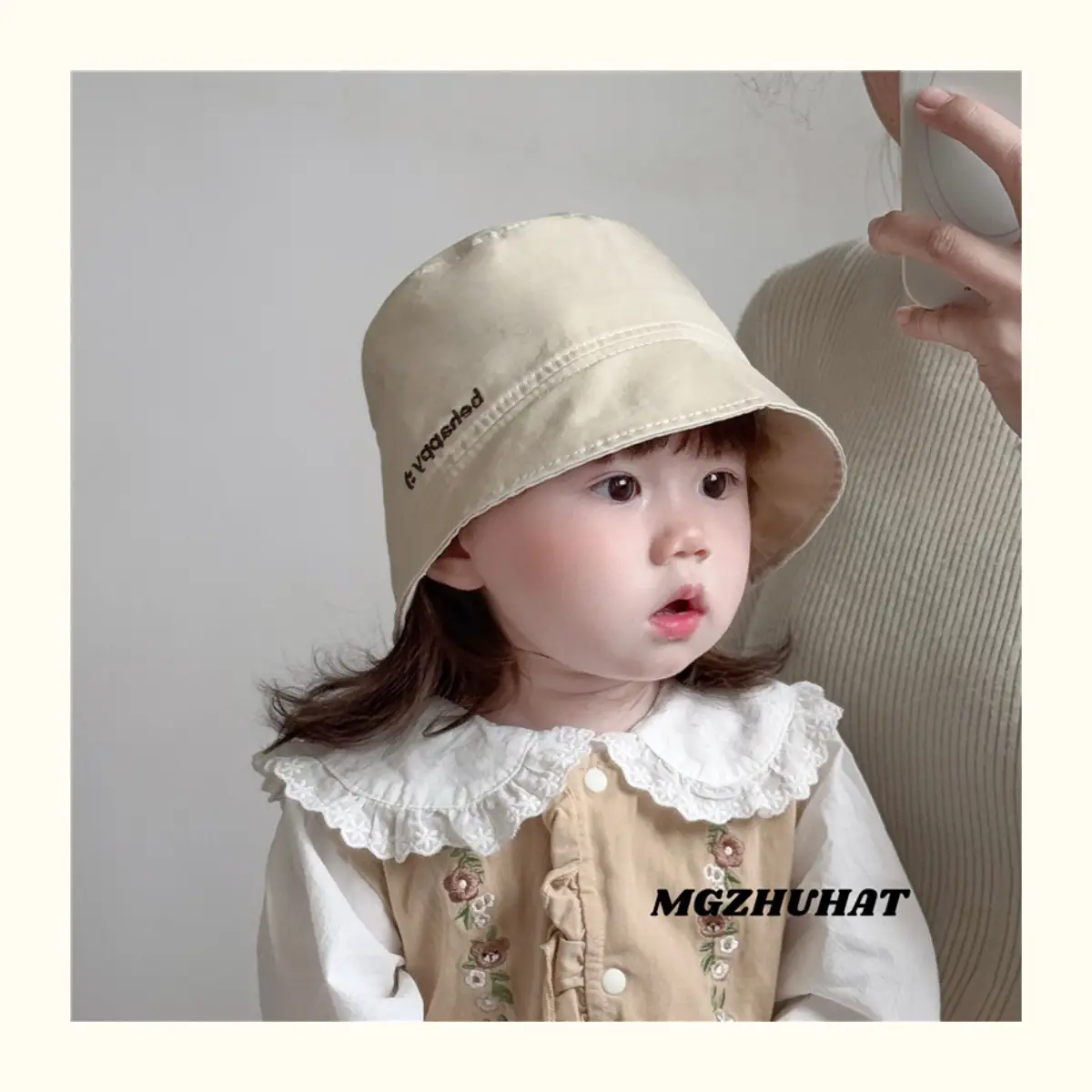Brown Cotton Sunshade Hat for Boys Spring Autumn — feature 3