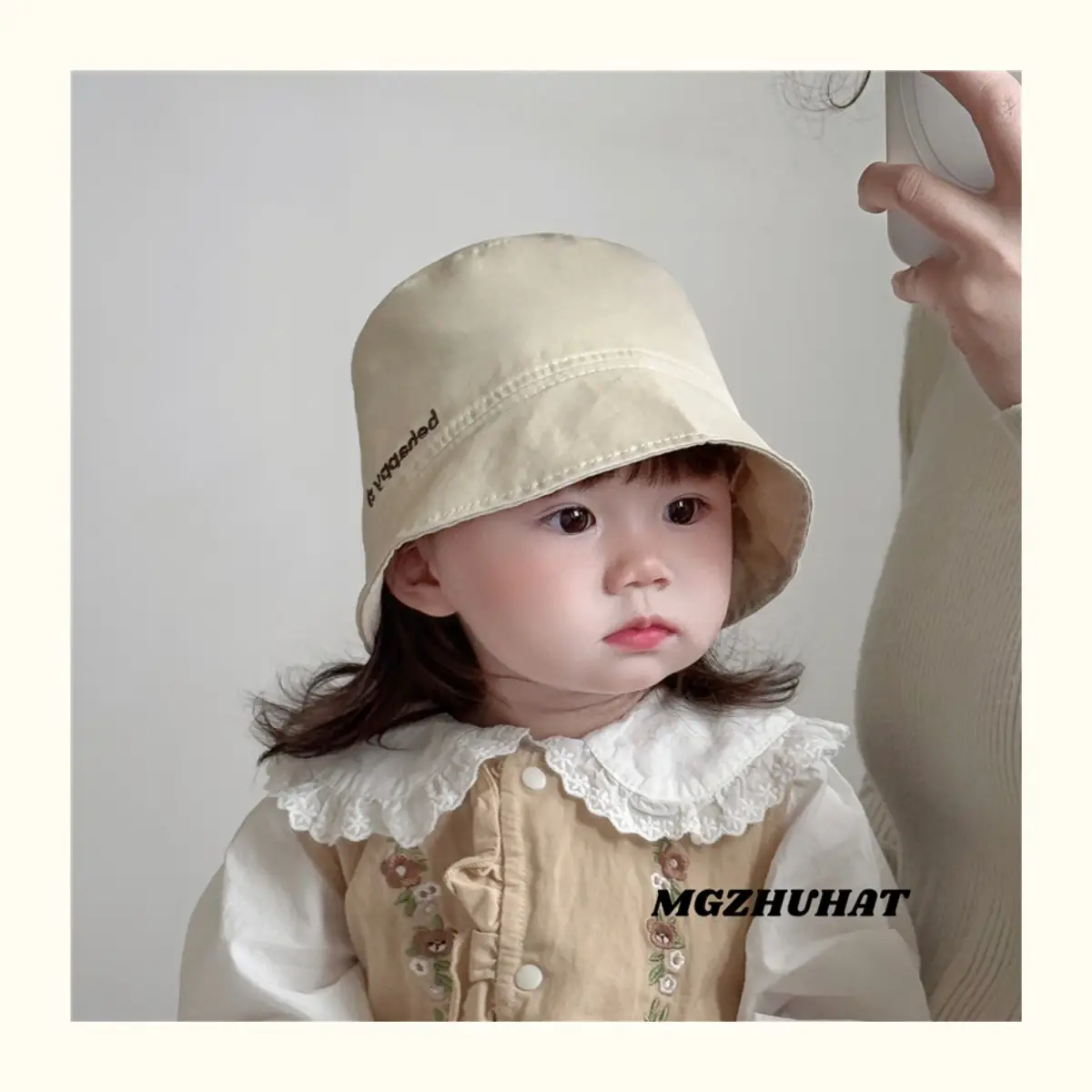 Brown Cotton Sunshade Hat for Boys Spring Autumn — feature 4