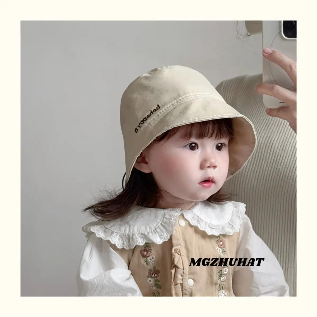 Brown Cotton Sunshade Hat for Boys Spring Autumn — feature 5