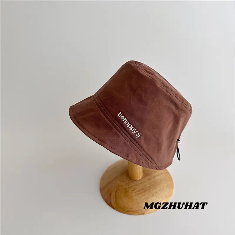 Brown Cotton Sunshade Hat for Boys Spring Autumn - Image 3