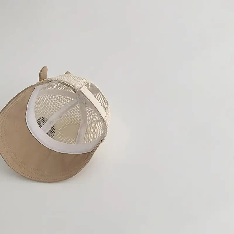 Cute Dinosaur Cap for Kids Summer Sun Hat Beige - Image 8