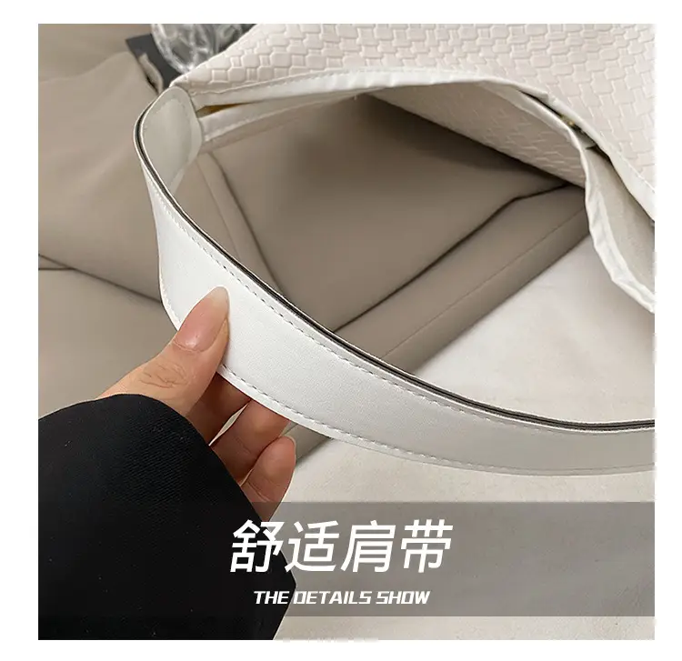 White Woven Large Shoulder Bag for Women 2025 — feature 8