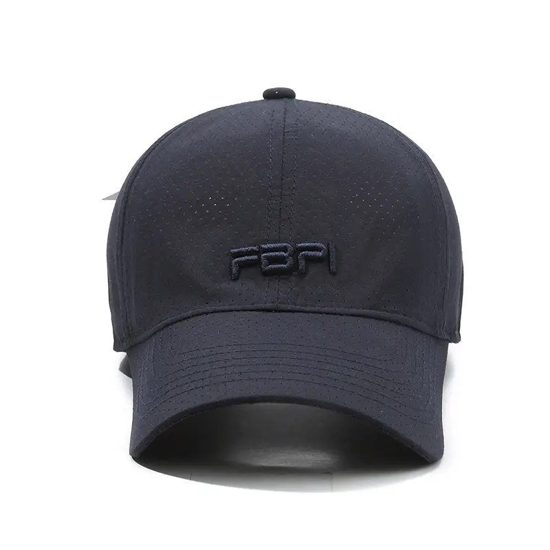Men's Black Mesh Sunscreen Cap with FBJI Logo - Image 8