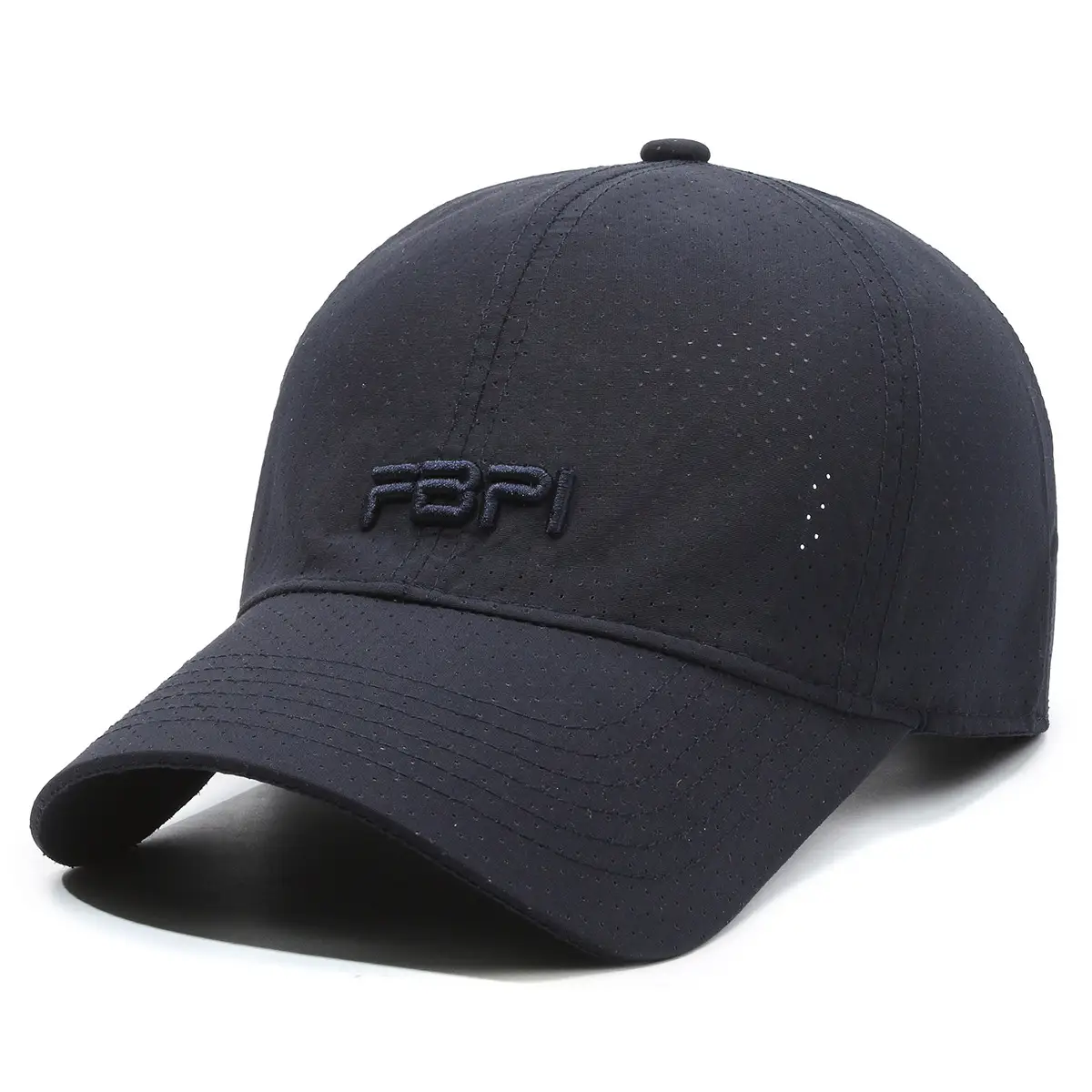 Men's Black Mesh Sunscreen Cap with FBJI Logo - Image 2