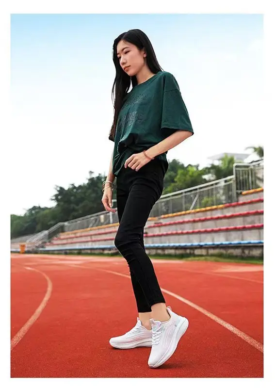 Girls Running Shoes Women's Senior high school Students Military Training sneaker Women's Junior High School Students Lightweight Shock Absorbing Soft Sole Running Shoes — feature 26