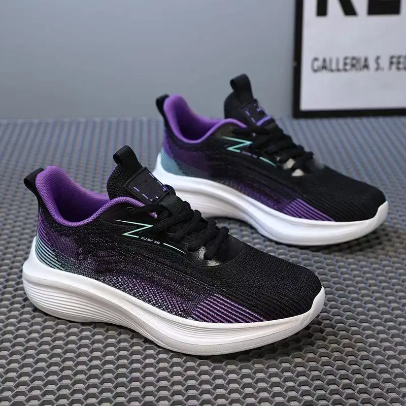 Girls Running Shoes Women's Senior high school Students Military Training sneaker Women's Junior High School Students Lightweight Shock Absorbing Soft Sole Running Shoes - Image 3