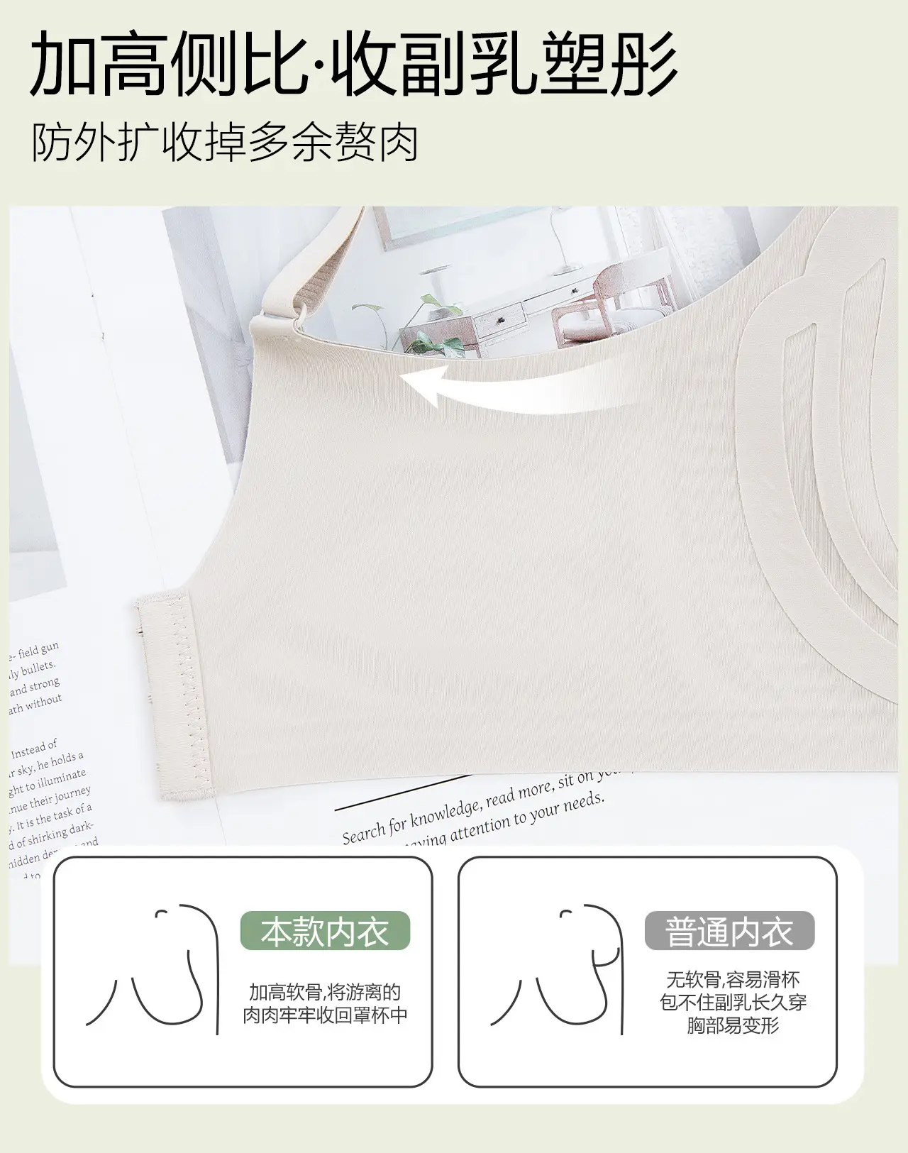 Hollow Push-Up Back Bra with Anti-Sagging Support — feature 7