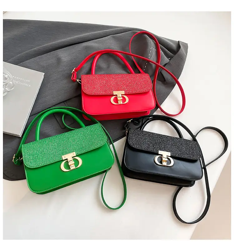Red PU Textured Shoulder Bag for Women 2025 — feature 34