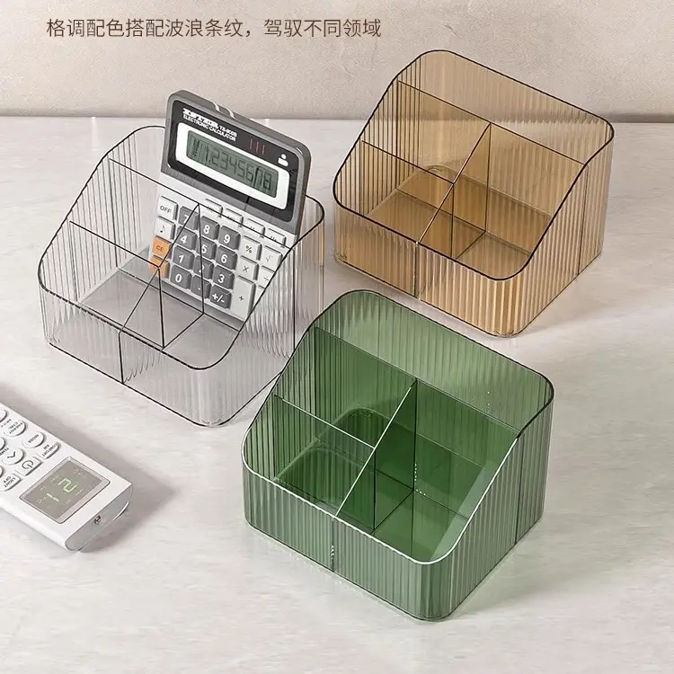 High-End Makeup Brush Storage Rack with Acrylic Design