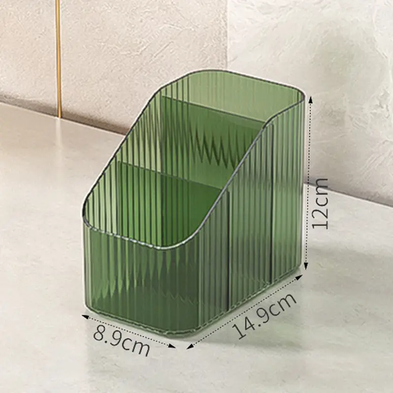 High-End Makeup Brush Storage Rack with Acrylic Design
