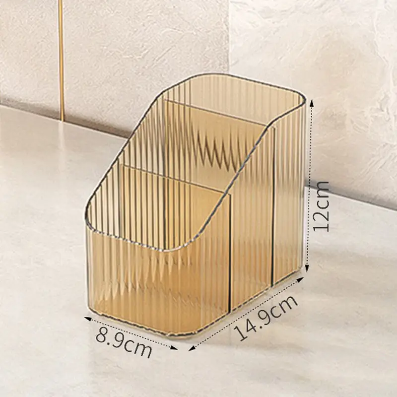High-End Makeup Brush Storage Rack with Acrylic Design