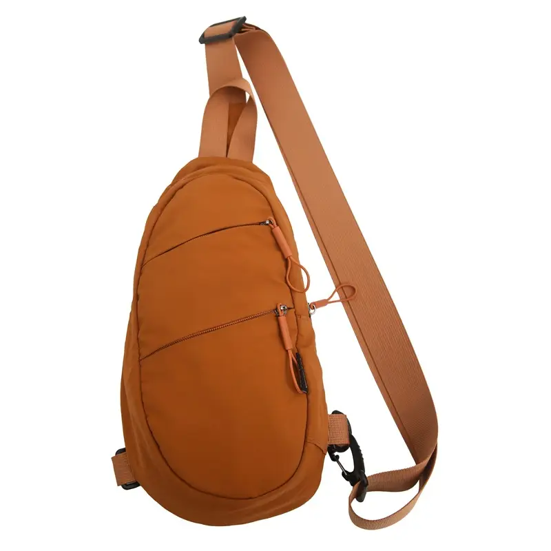 Women's Diagonal Chest Bag Black White Travel Backpack - Image 11