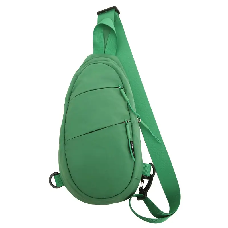 Women's Diagonal Chest Bag Black White Travel Backpack - Image 6