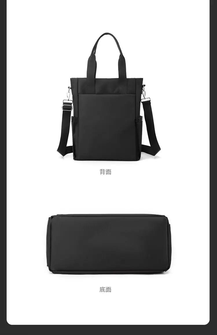 Men's Navy Blue 2025 Business Tote Bag with Shoulder Strap — feature 19