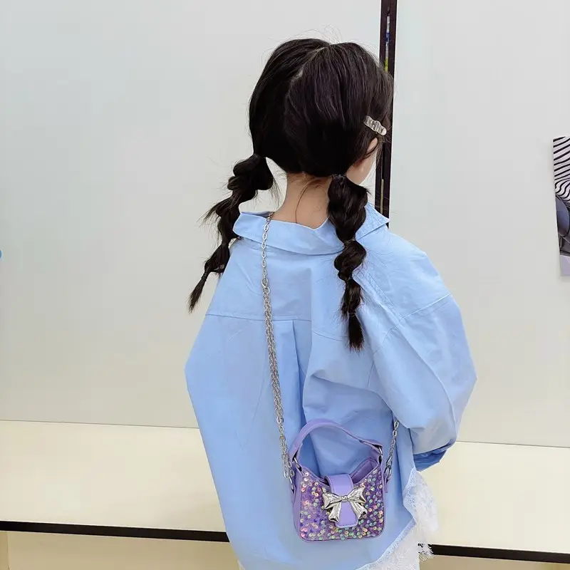 Women's Sparkly Bow Shoulder Bags 2025 New Spring Summer - Image 5