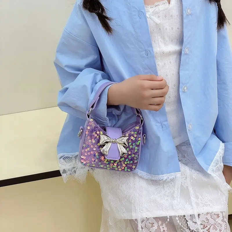 Women's Sparkly Bow Shoulder Bags 2025 New Spring Summer - Image 6