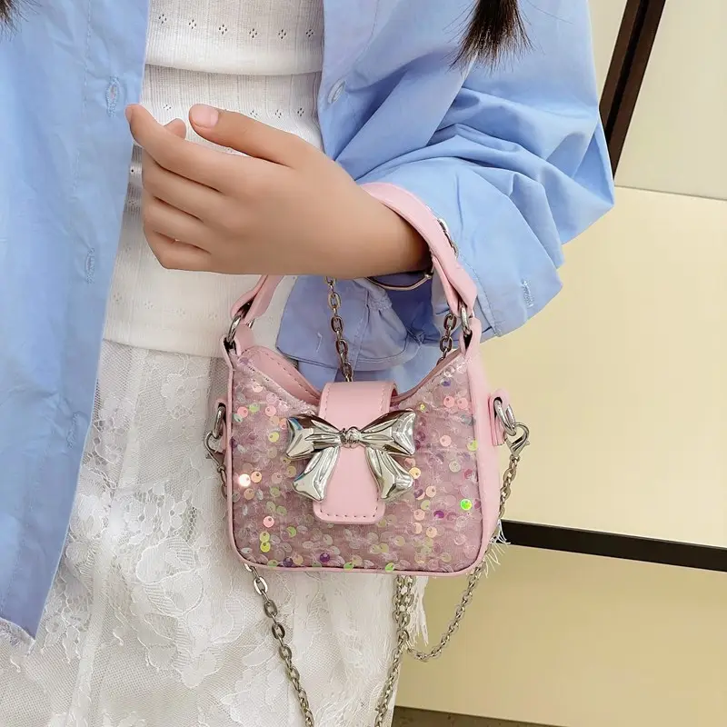 Women's Sparkly Bow Shoulder Bags 2025 New Spring Summer - Image 7