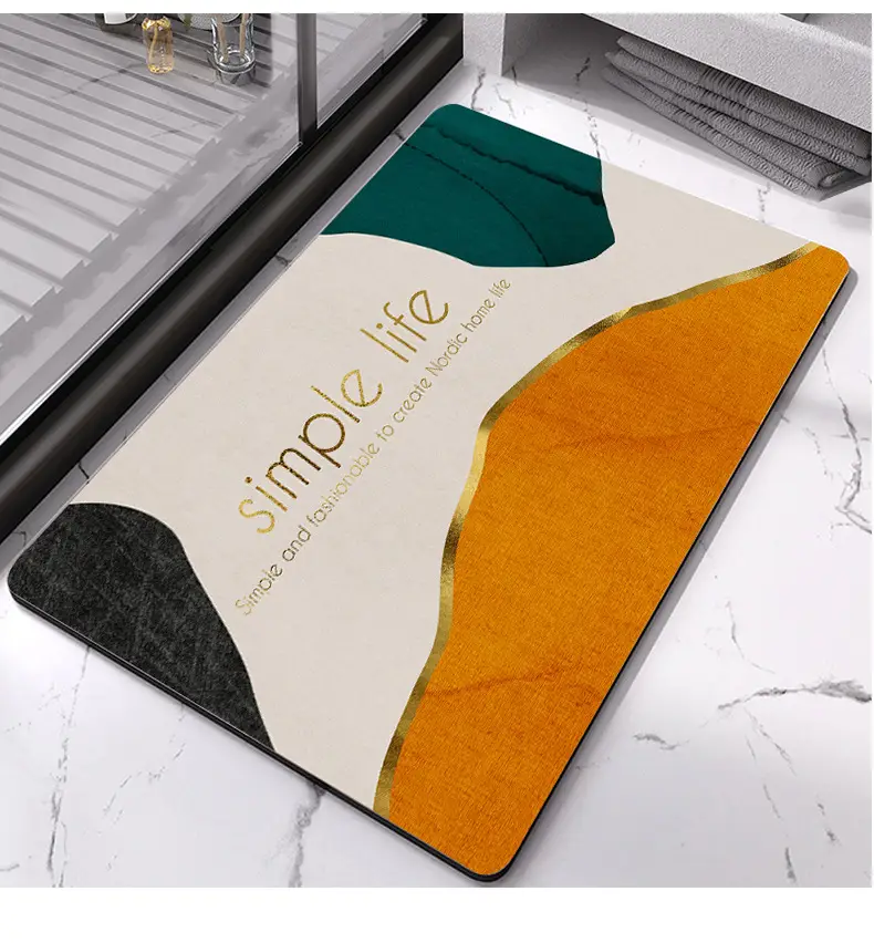 Diatom Floor Mat Non-Slip Bathroom Use — feature 24
