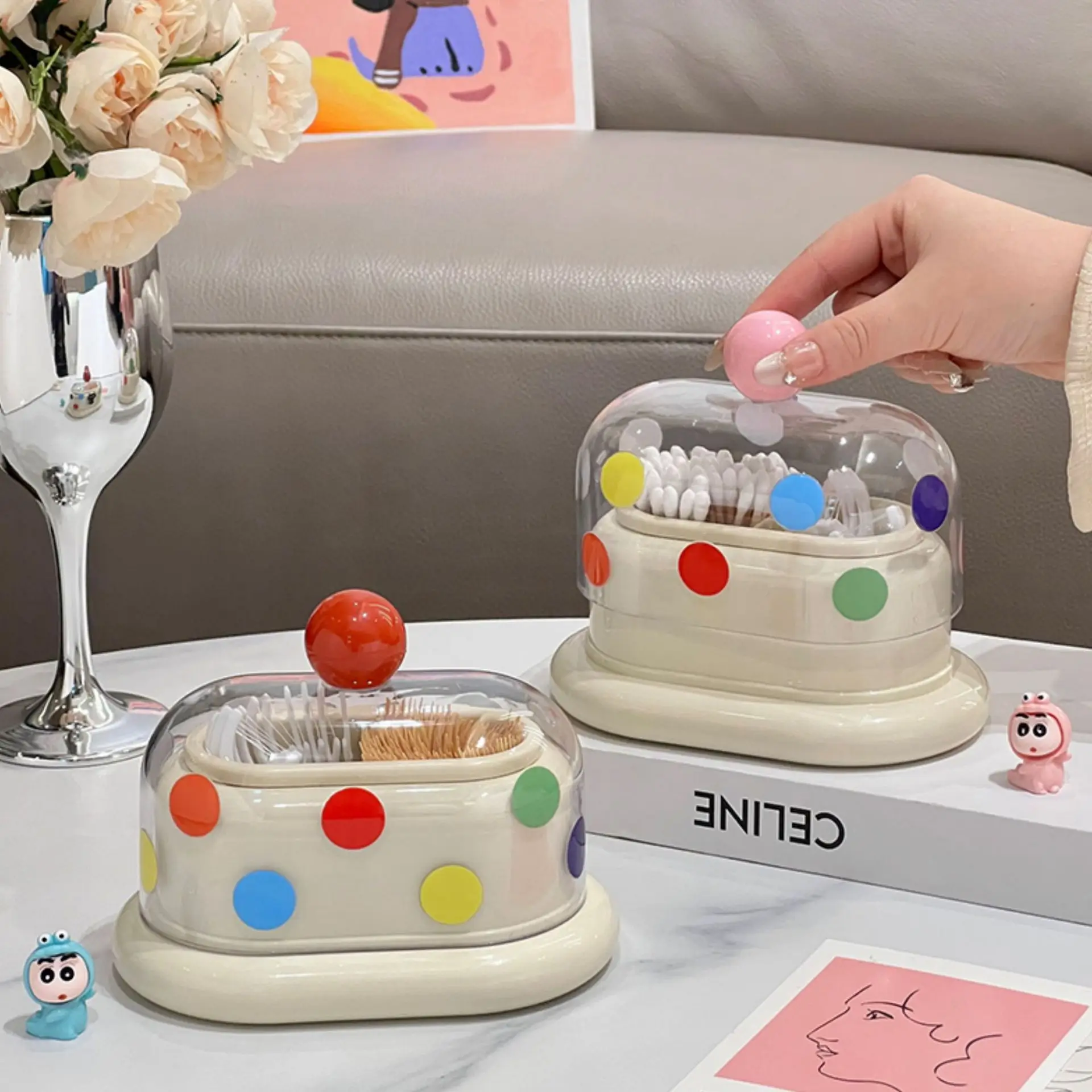 Cute Toothpick Storage Box for Living Room & Dining Table — feature 10