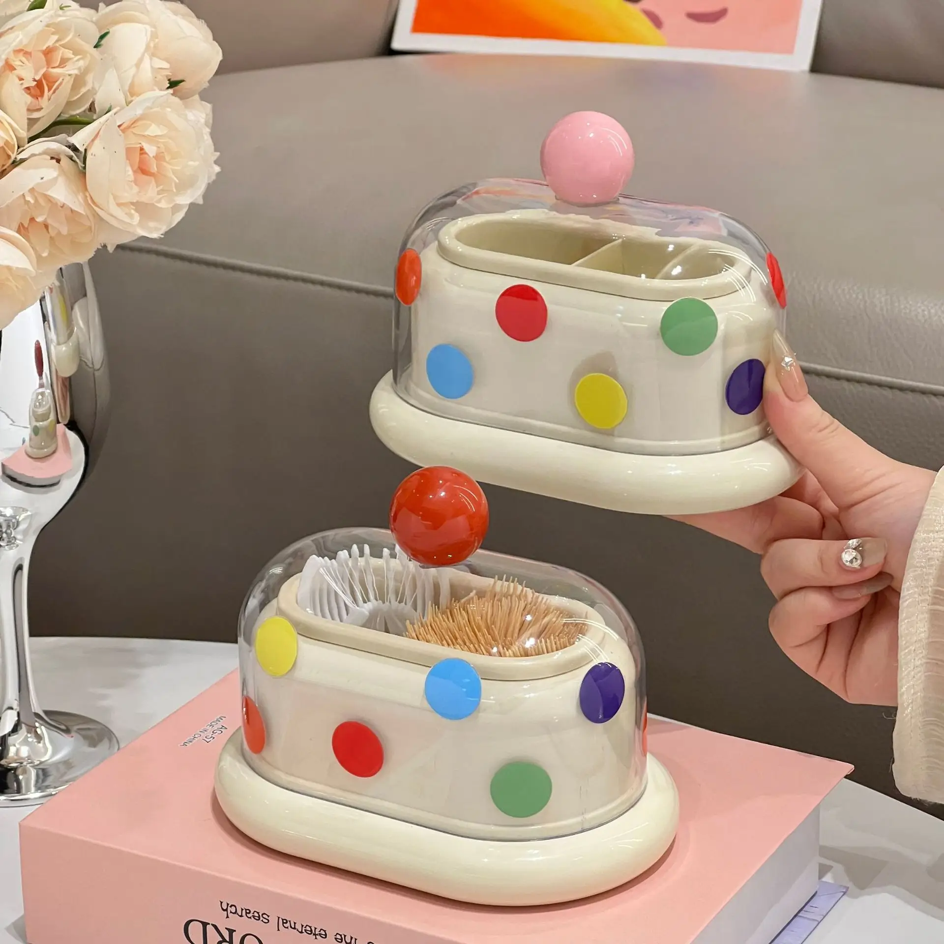 Cute Toothpick Storage Box for Living Room & Dining Table — feature 11