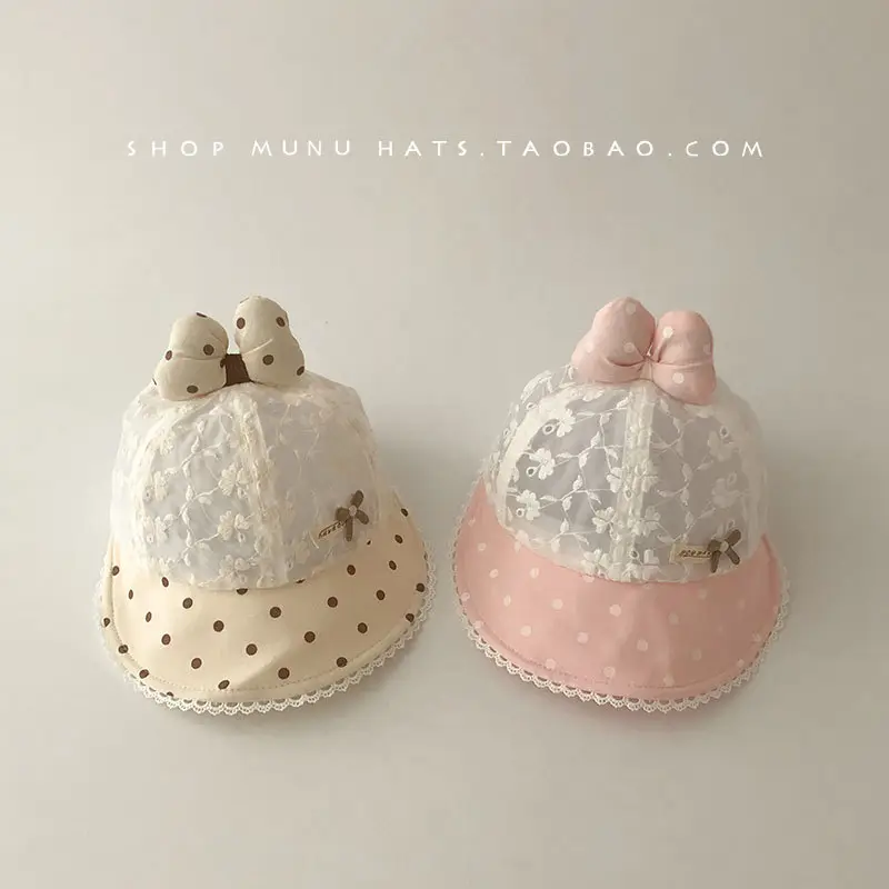 Baby's Cute Cat Ears Sun Hat with Lace Trim — feature 7