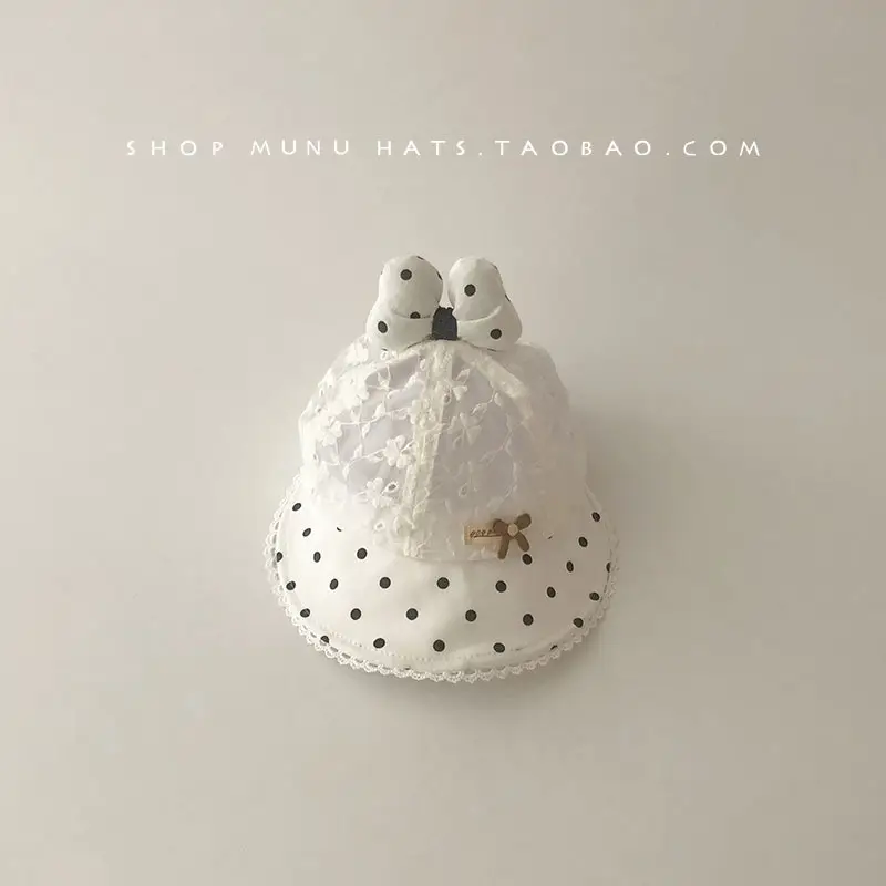 Baby's Cute Cat Ears Sun Hat with Lace Trim