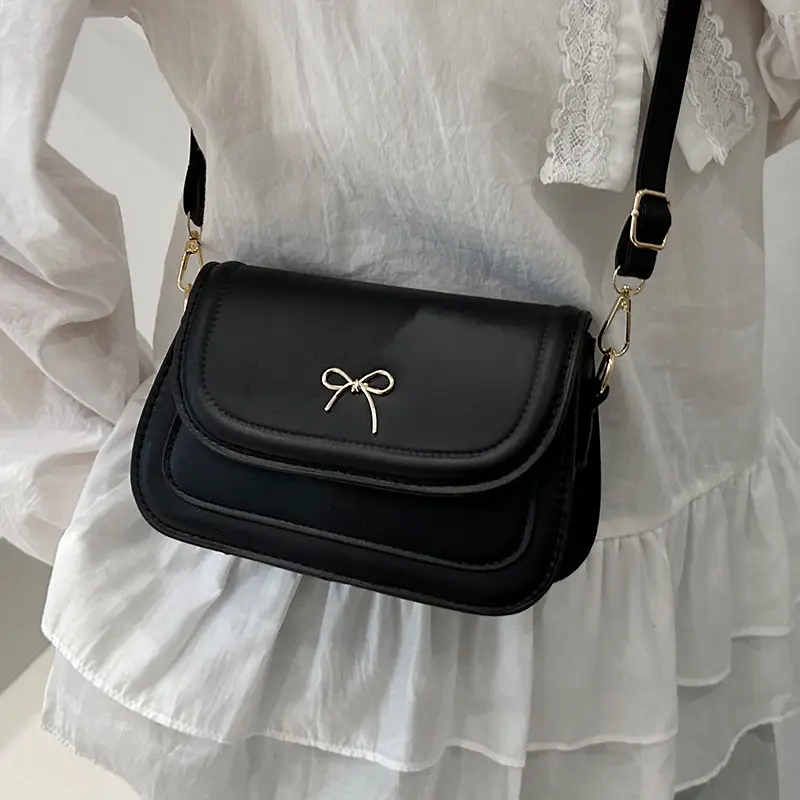 Korean Bow Shoulder Bag Brown 2025 - Image 6