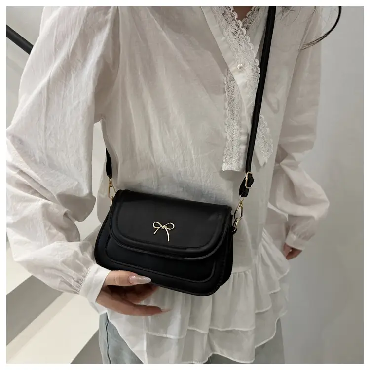 Korean Bow Shoulder Bag Brown 2025 — feature 24
