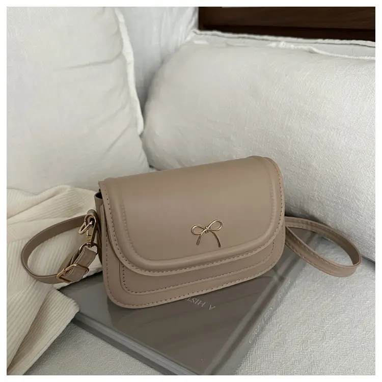Korean Bow Shoulder Bag Brown 2025 — feature 9