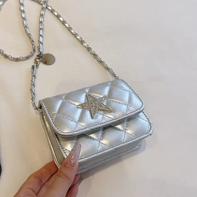 Silver Star Crossbody Bag for Women