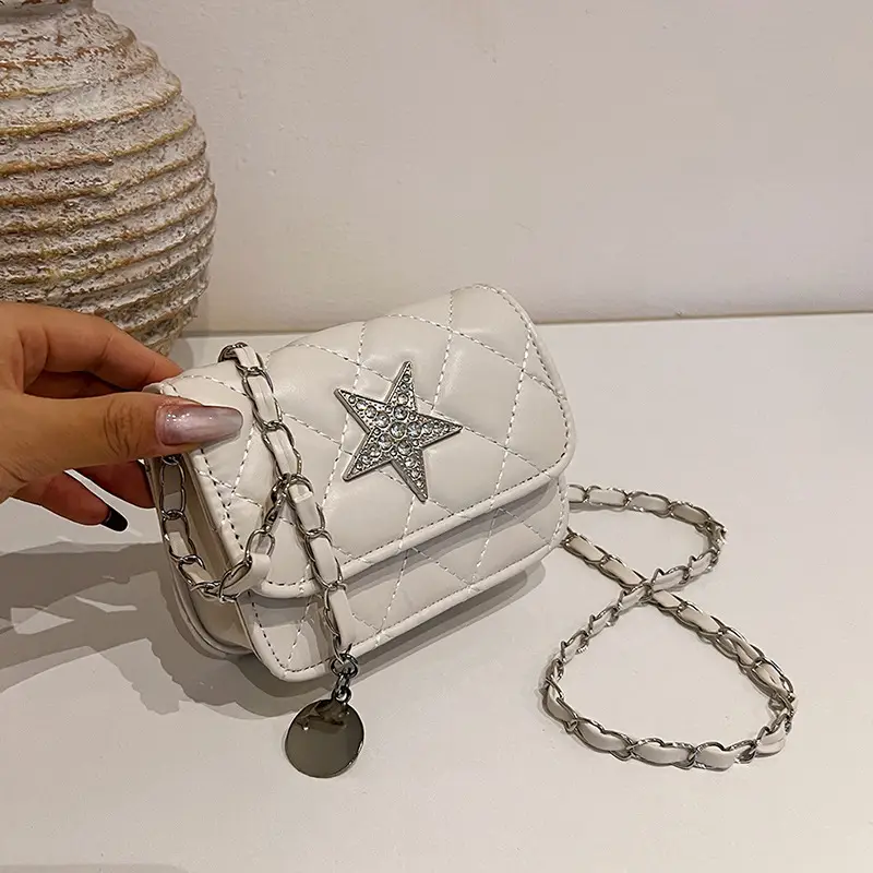Silver Star Crossbody Bag for Women