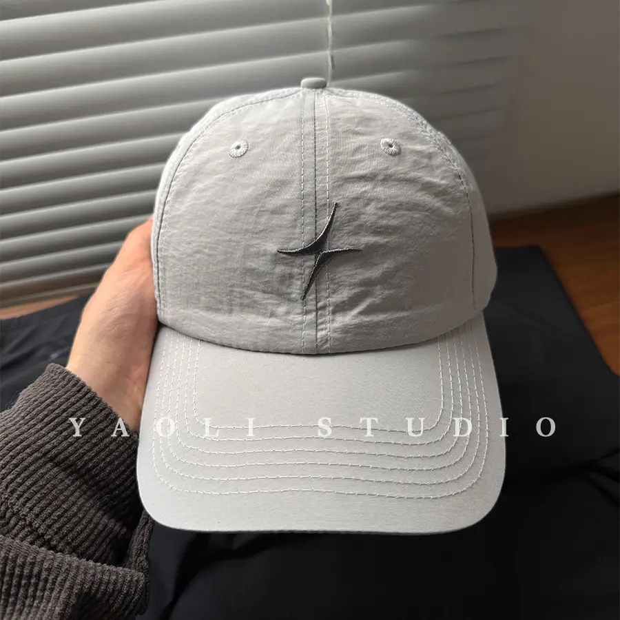 Korean Style Embroidered Baseball Cap for Women 2026