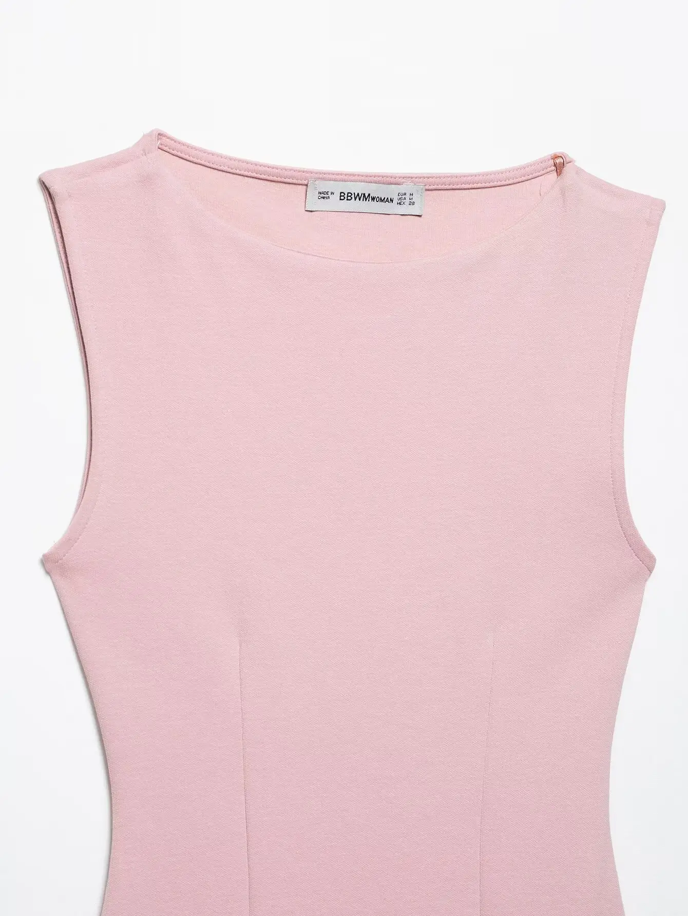 Women Sleeveless Belted Summer Tops Black Pink — feature 10