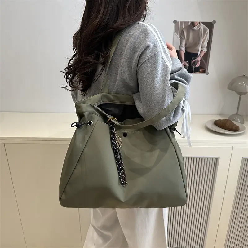 Black College Student Tote Bag Large Capacity Women - Image 13
