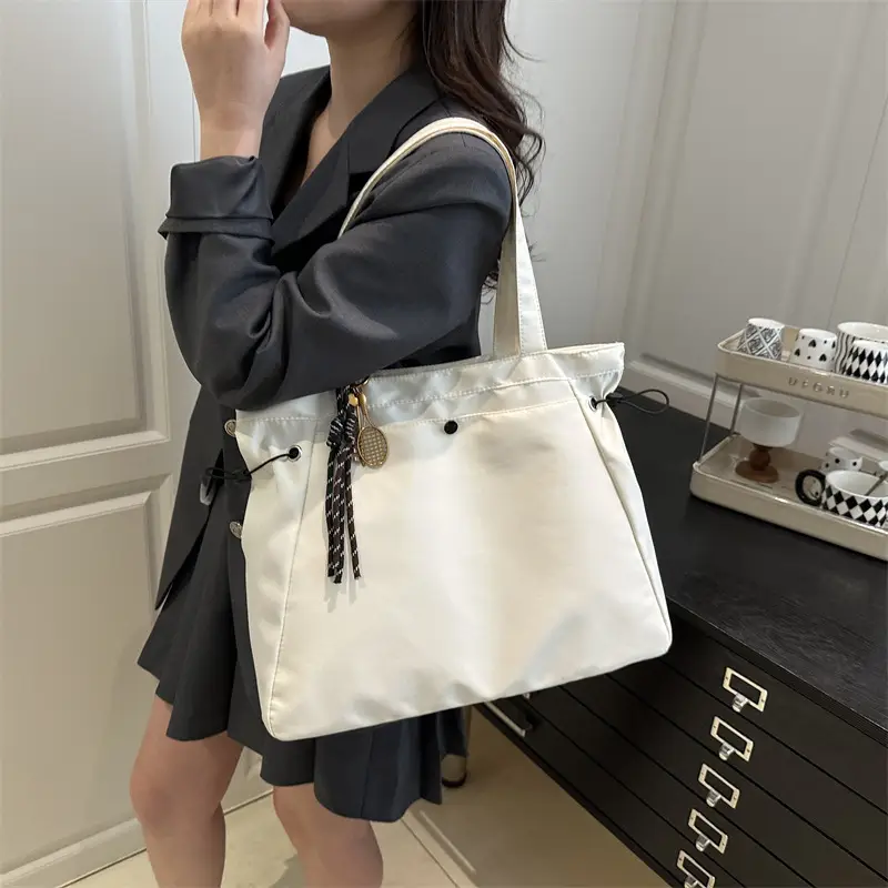 Black College Student Tote Bag Large Capacity Women - Image 14