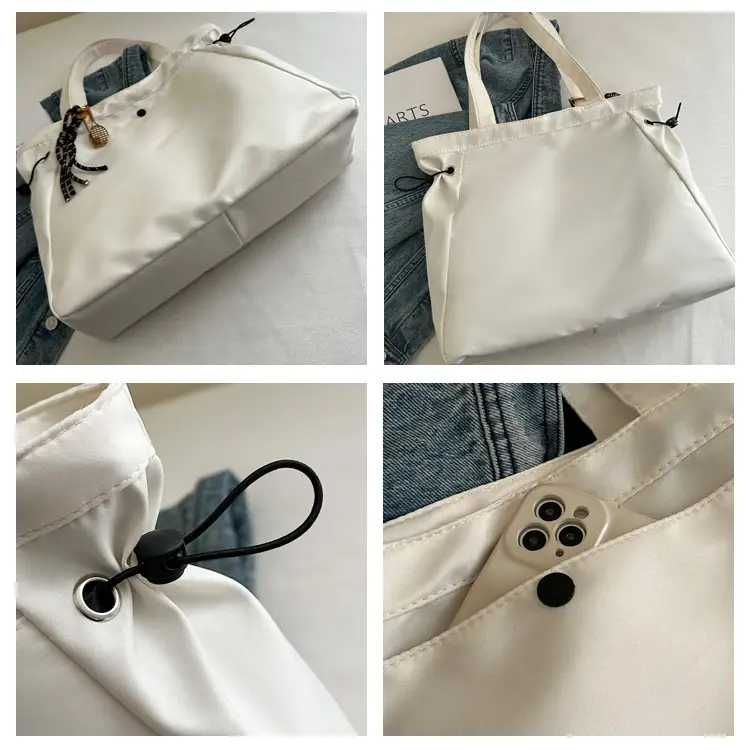 Black College Student Tote Bag Large Capacity Women — feature 7