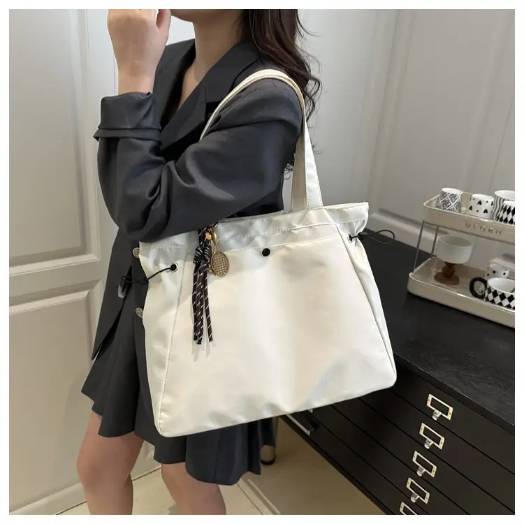 Black College Student Tote Bag Large Capacity Women — feature 8