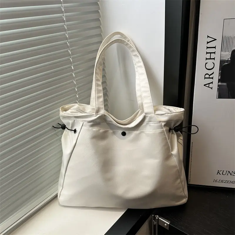 Black College Student Tote Bag Large Capacity Women - Image 6