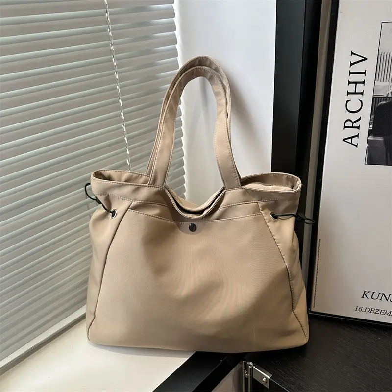Black College Student Tote Bag Large Capacity Women - Image 9