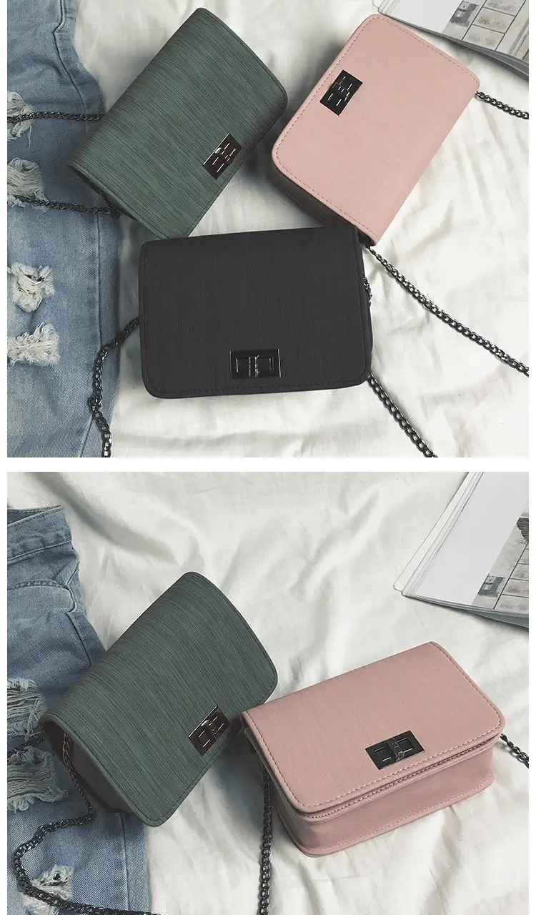 Women Korean Style Crossbody Bag Chain Small Square 2024 — feature 10