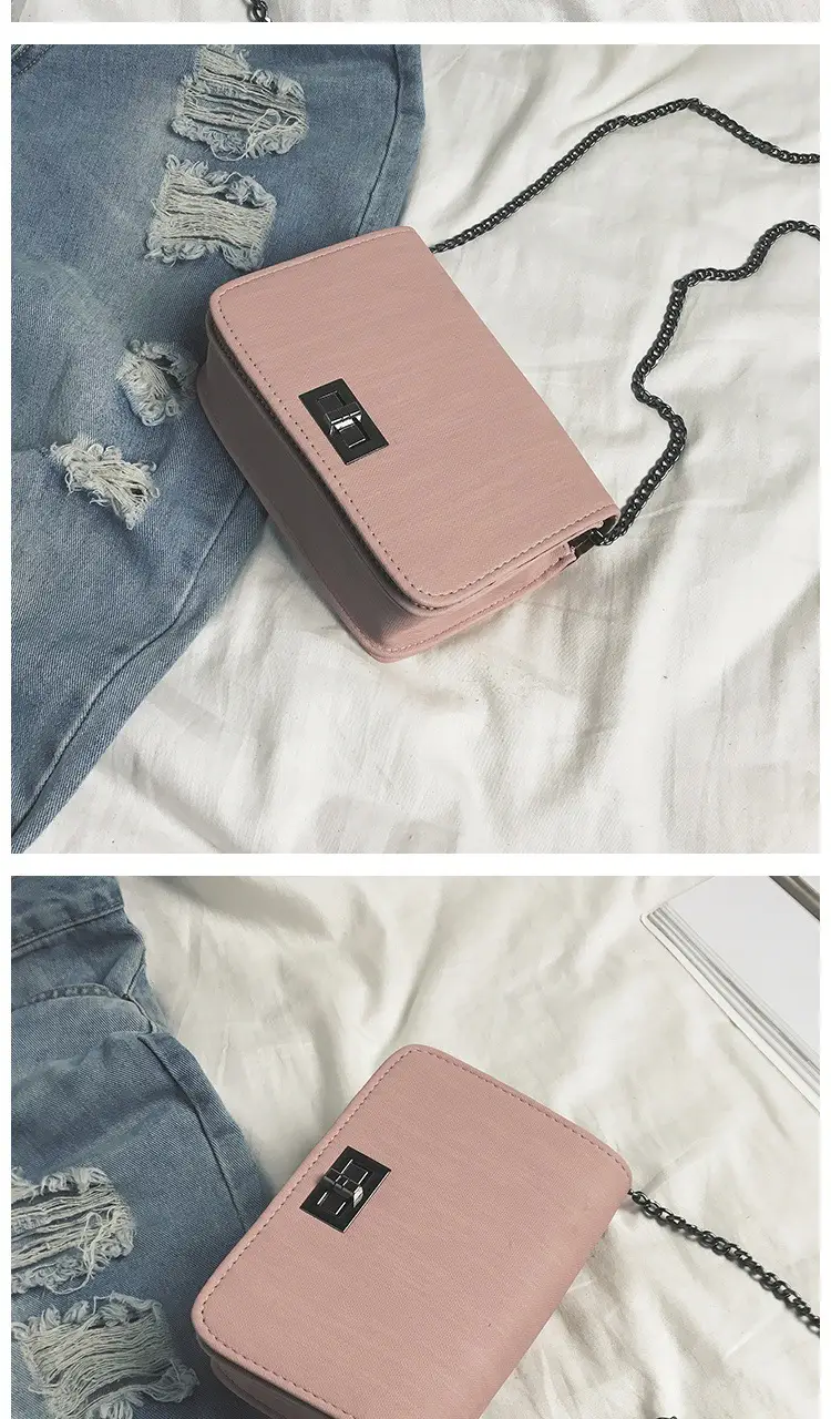 Women Korean Style Crossbody Bag Chain Small Square 2024 — feature 14