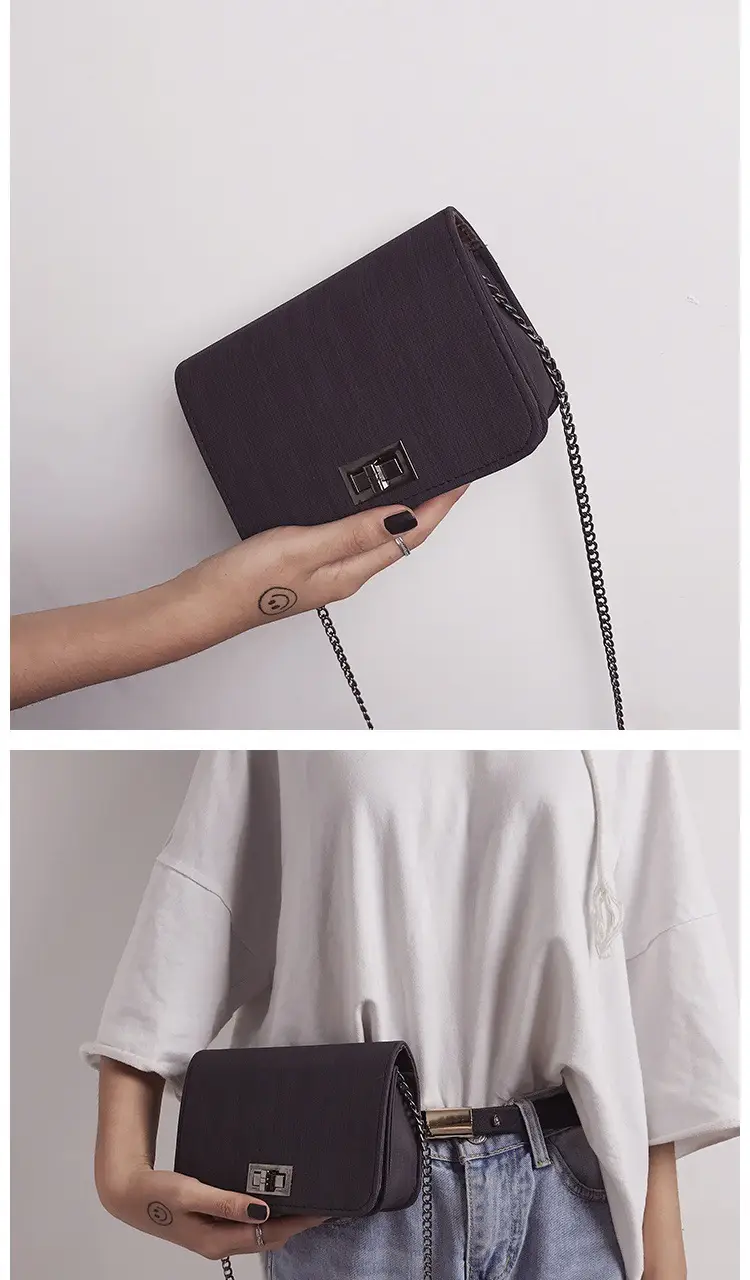 Women Korean Style Crossbody Bag Chain Small Square 2024 — feature 7