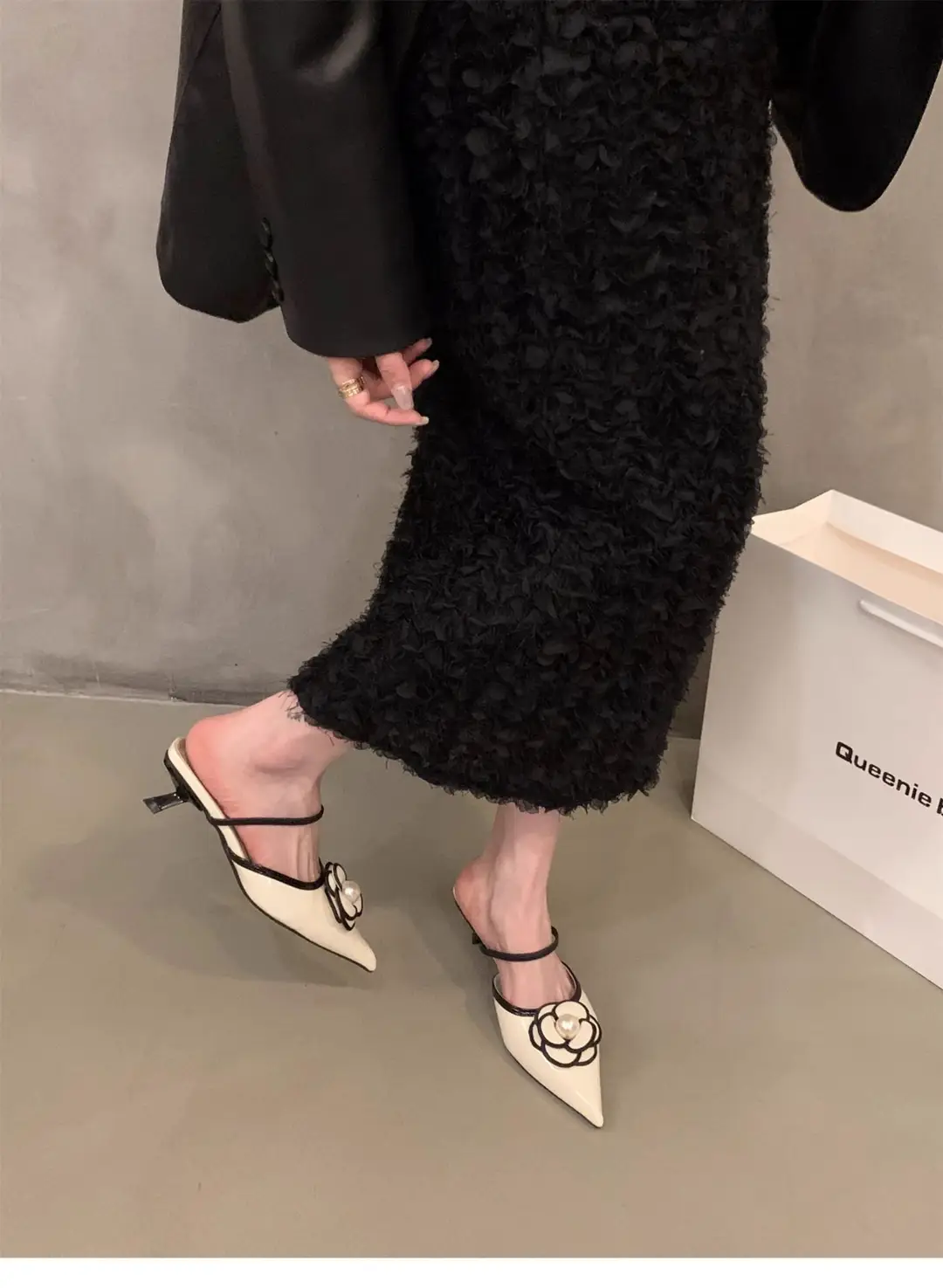 2026 New Summer Style Chanel-Inspired Half-Slipper Shoes, French-Style Retro Closed-Toe Half-Mules for Women — feature 12