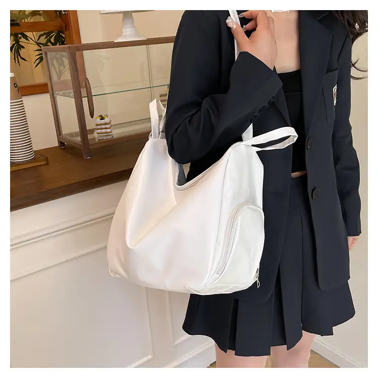 Silver College Student Shoulder Crossbody Backpack 2025 — feature 16