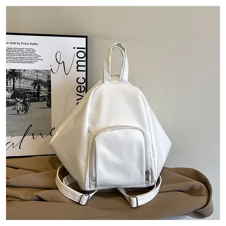 Silver College Student Shoulder Crossbody Backpack 2025 — feature 21