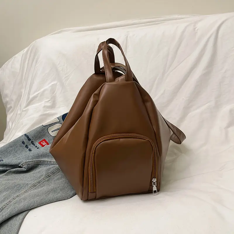 Silver College Student Shoulder Crossbody Backpack 2025 - Image 3
