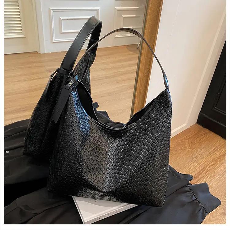 2025 Spring Woven Shoulder Bags Large Capacity Commuter Tote — feature 35