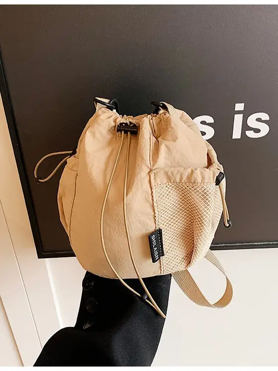 Black Nylon Crossbody Bag for Women Large Capacity - Image 9
