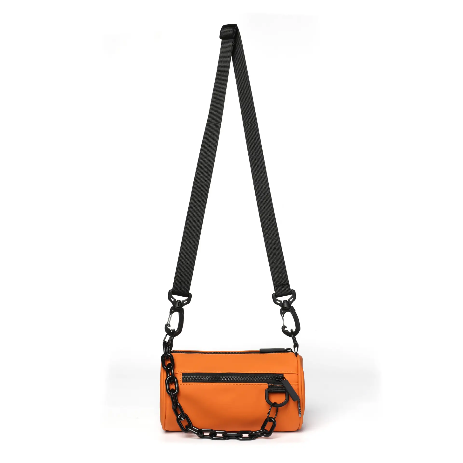 2025 Men Black Satchel Messenger Bag with Chain Strap - Image 2